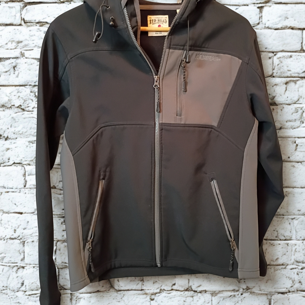Red Head Brand Co Men's Gray And Black Small Jacket Coat
